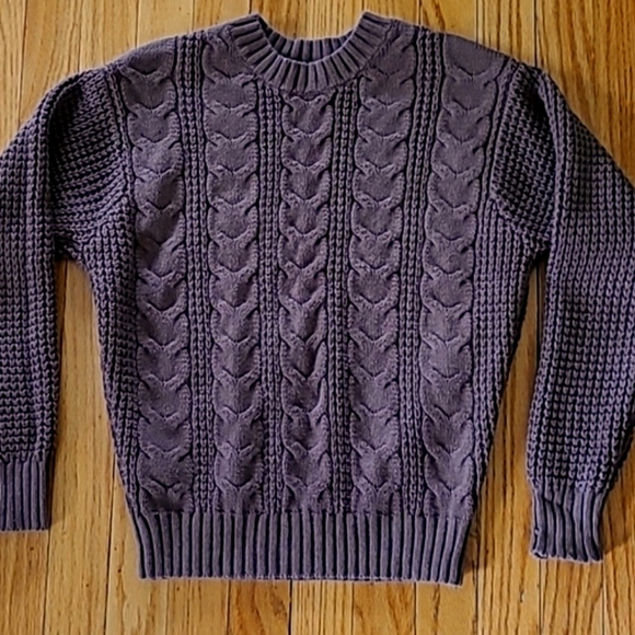 American Eagle Outfitters Women's Cable Knit Brown Sweater XS Cotton Blend! - Picture 3 of 15